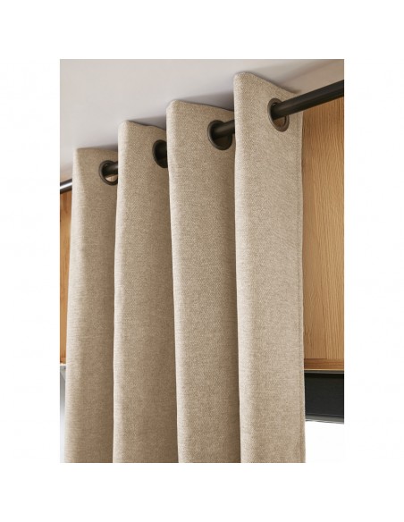 Rideau occultant phonique et thermique doublé polaire 140 x 240 cm 100% opaque