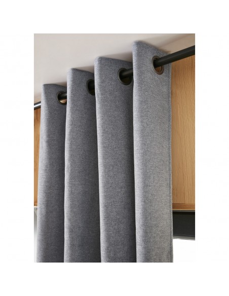 Rideau occultant phonique et thermique doublé polaire 140 x 240 cm 100% opaque