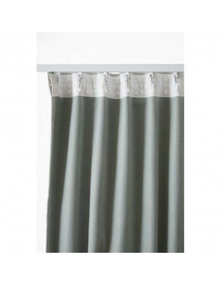 Rideau occultant phonique et thermique doublé polaire galon fronceur 100% opaque