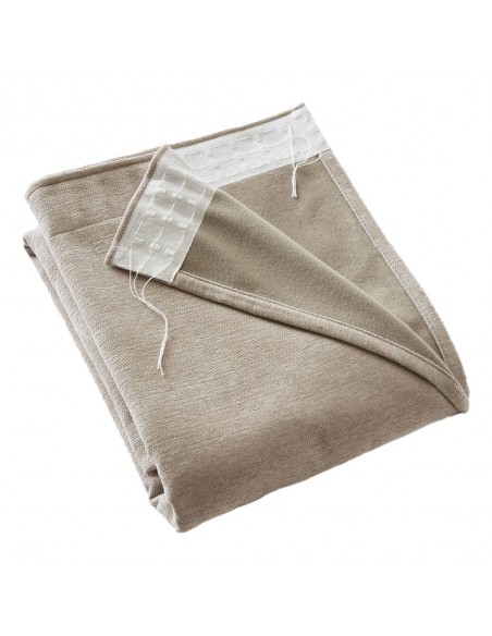 Rideau occultant phonique et thermique doublé polaire galon fronceur 100% opaque