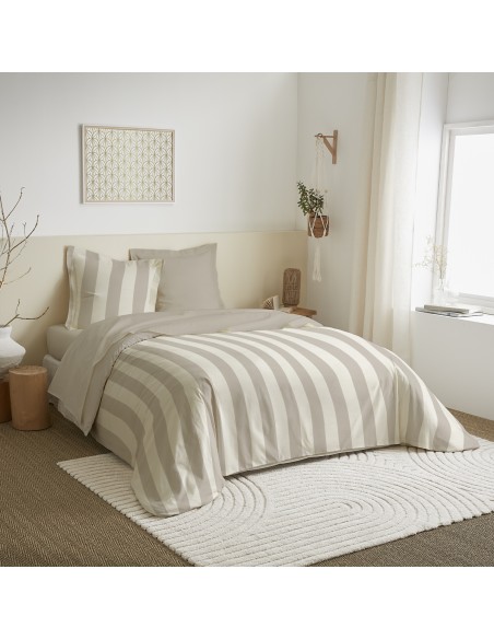 Parure de couette 3 Pièces réversible pour lit 240 x 220 cm