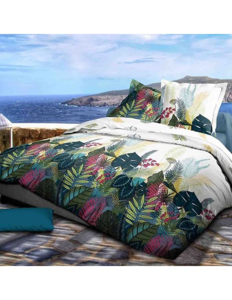 Parure de couette 3 Pièces réversible pour lit 240 x 220 cm