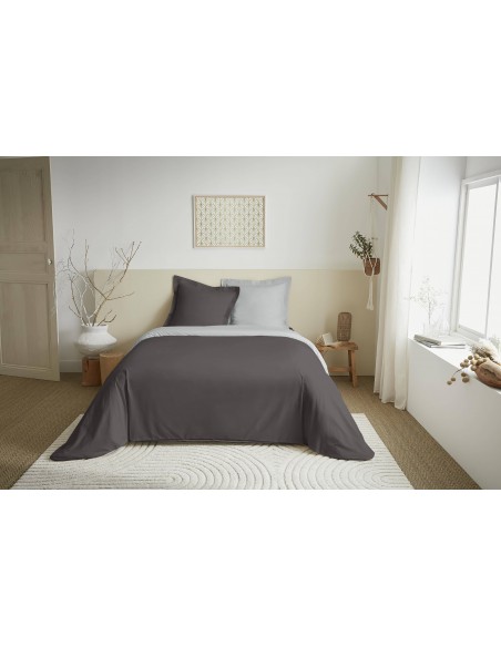 Parure de couette 3 Pièces réversible "Duo Premium" 240 x 220 cm