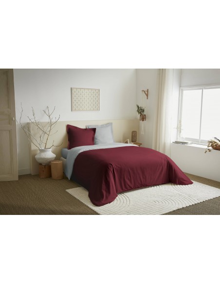 Parure de couette 3 Pièces réversible "Duo Premium" 240 x 220 cm