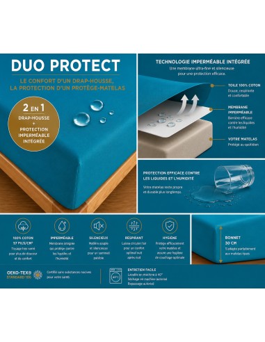 Drap housse "DuoProtect" avec...