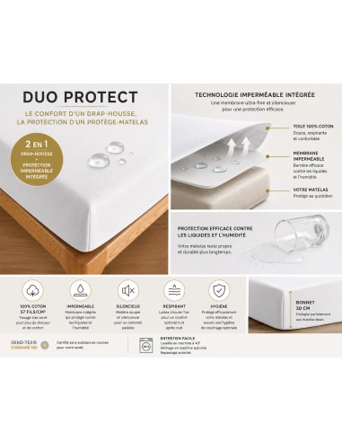 Drap housse "DuoProtect" avec...