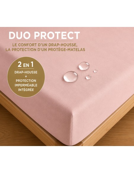 Drap housse "DuoProtect" avec technologie imperméable intégrée