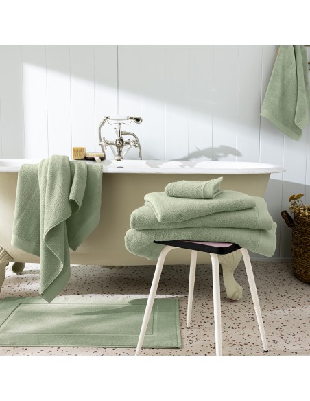 Pack complet 10 pièces "Softy" salle de bain / 100 % coton Zero Twist – 600 g/m²