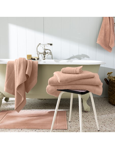 Pack complet 10 pièces "Softy" salle de bain / 100 % coton Zero Twist – 600 g/m²