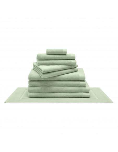 Pack complet 10 pièces "Softy" salle de bain / 100 % coton Zero Twist – 600 g/m²