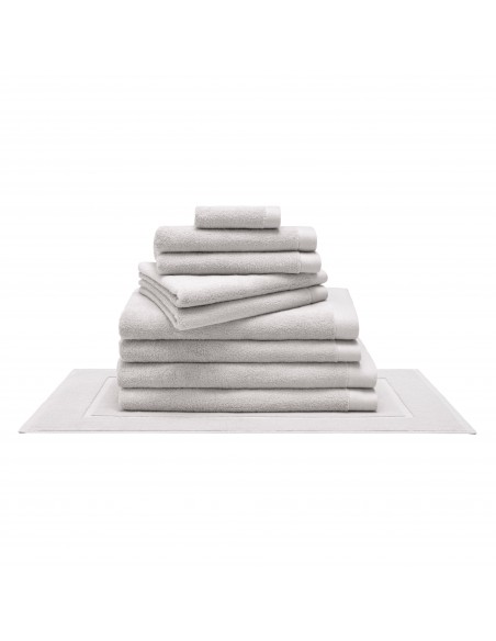 Pack complet 10 pièces "Softy" salle de bain / 100 % coton Zero Twist – 600 g/m²