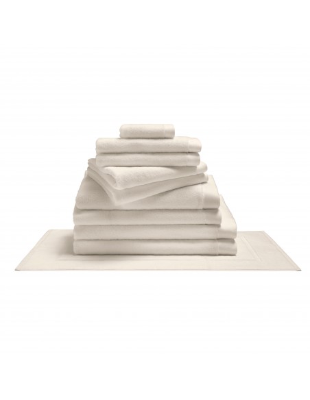 Pack complet 10 pièces "Softy" salle de bain / 100 % coton Zero Twist – 600 g/m²