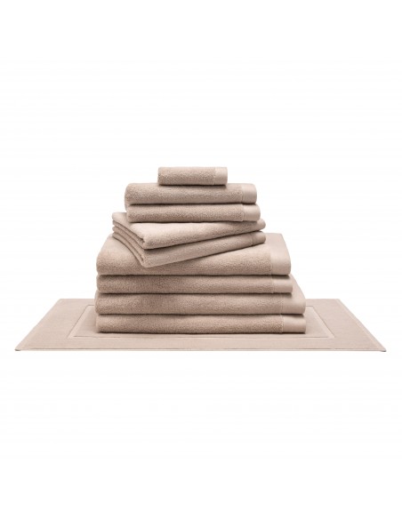 Pack complet 10 pièces "Softy" salle de bain / 100 % coton Zero Twist – 600 g/m²