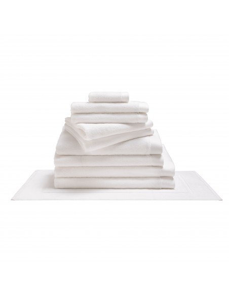 Pack complet 10 pièces "Softy" salle de bain / 100 % coton Zero Twist – 600 g/m²