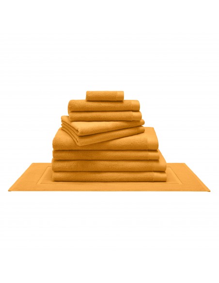 Pack complet 10 pièces "Softy" salle de bain / 100 % coton Zero Twist – 600 g/m²
