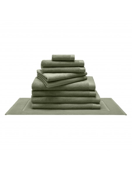 Pack complet 10 pièces "Softy" salle de bain / 100 % coton Zero Twist – 600 g/m²