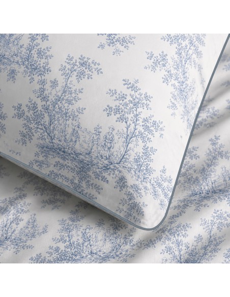 Pack housse de couette 140 x 200 réversible "Anaelle" 4 pièces pour lit 90 x 190