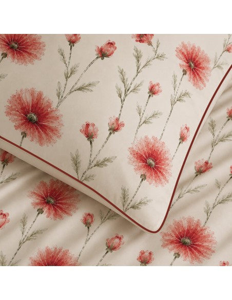 Pack housse de couette 240 x 220 réversible "Anaelle" 6 pièces pour lit 140 x 190