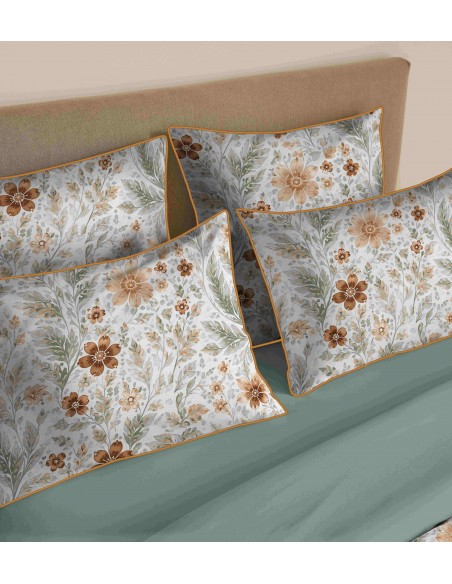 Pack housse de couette 240 x 220 réversible "Anaelle" 6 pièces pour lit 140 x 190