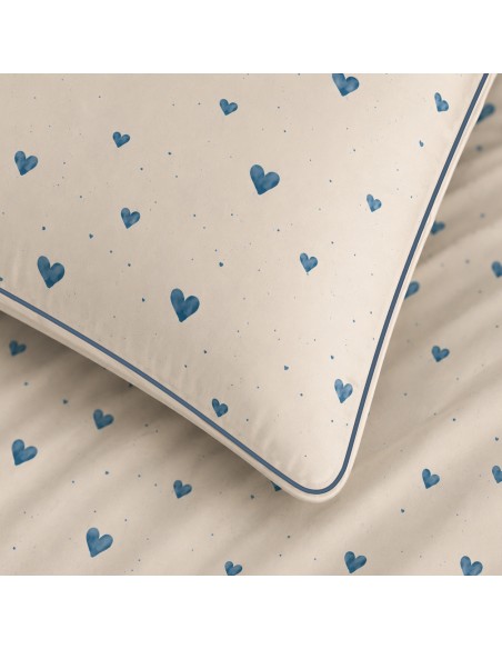 Pack housse de couette 240 x 220 réversible "Anaelle" 6 pièces pour lit 140 x 190