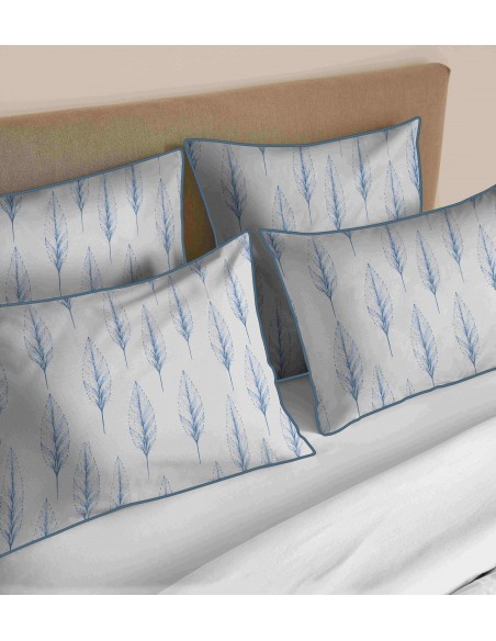 Pack housse de couette 240 x 220 réversible "Anaelle" 6 pièces pour lit 140 x 190
