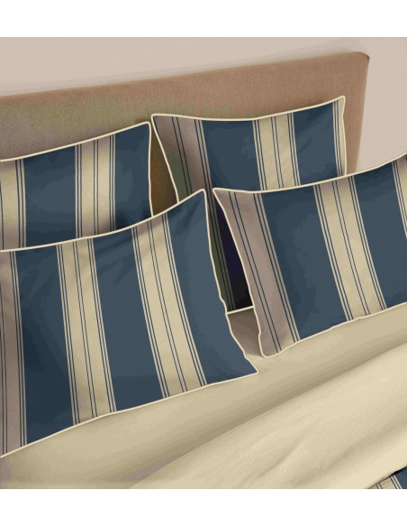 Pack housse de couette 240 x 220 réversible "Anaelle" 6 pièces pour lit 140 x 190