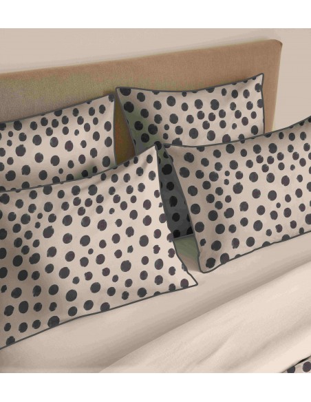 Pack housse de couette 240 x 220 réversible "Anaelle" 6 pièces pour lit 160 x 200
