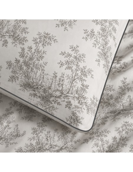 Pack housse de couette 240 x 220 réversible "Anaelle" 6 pièces pour lit 160 x 200
