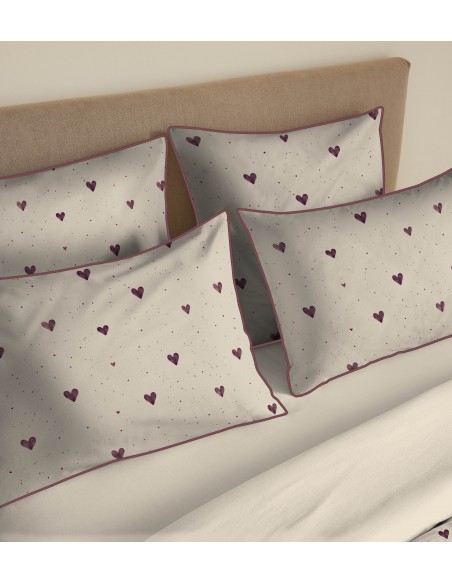 Pack housse de couette 240 x 220 réversible "Anaelle" 6 pièces pour lit 160 x 200