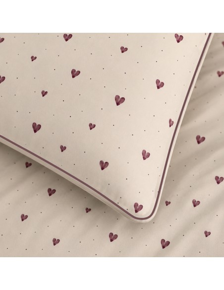Pack housse de couette 240 x 220 réversible "Anaelle" 6 pièces pour lit 160 x 200