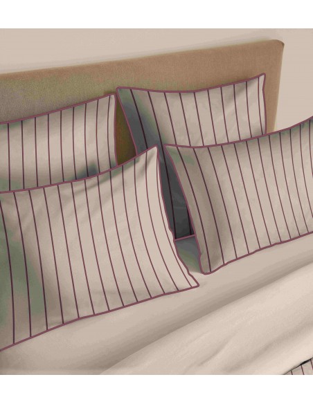Pack housse de couette 240 x 220 réversible "Anaelle" 6 pièces pour lit 160 x 200