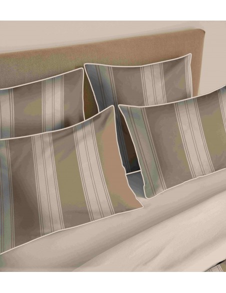 Pack housse de couette 240 x 220 réversible "Anaelle" 6 pièces pour lit 180 x 200