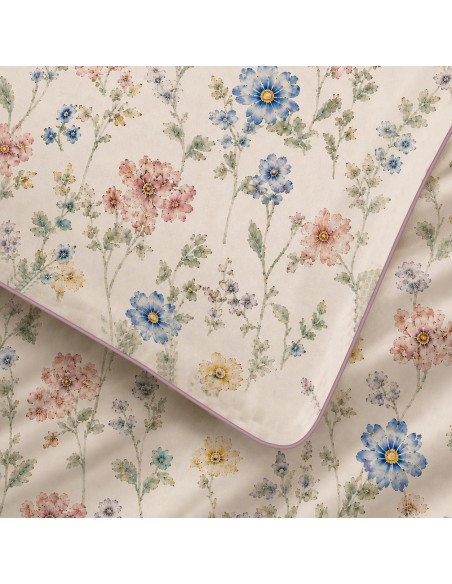 Pack housse de couette 260 x 240 réversible "Anaelle" 6 pièces pour lit 180 x 200